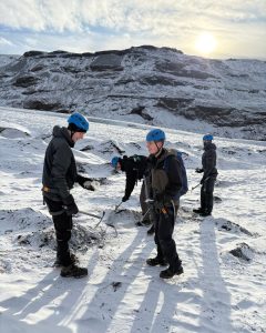 Icy landscape in Iceland